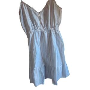 Derek Hearts Cottagecore dress Womens Size Medium Light Blue Rich Mom NWT